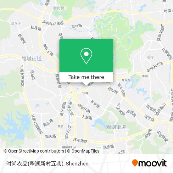 时尚衣品(翠澜新村五巷) map