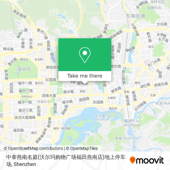 中泰燕南名庭(沃尔玛购物广场福田燕南店)地上停车场 map