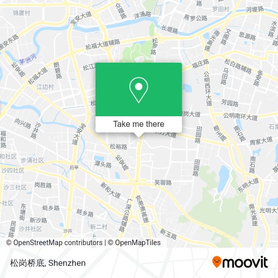 松岗桥底 map