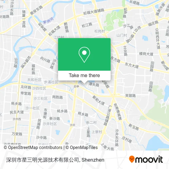 深圳市星三明光源技术有限公司 map