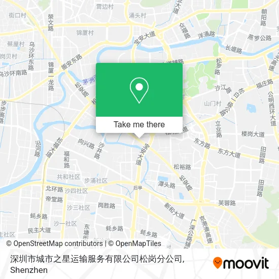 深圳市城市之星运输服务有限公司松岗分公司 map