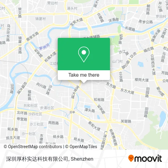 深圳厚朴实达科技有限公司 map