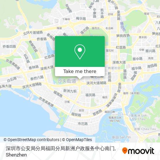 深圳市公安局分局福田分局新洲户政服务中心南门 map
