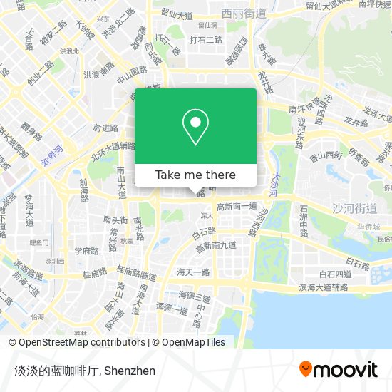 淡淡的蓝咖啡厅 map