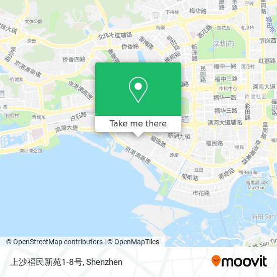 上沙福民新苑1-8号 map