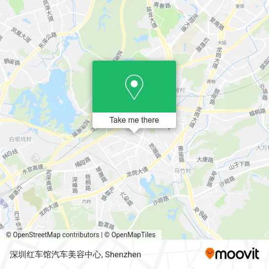 深圳红车馆汽车美容中心 map