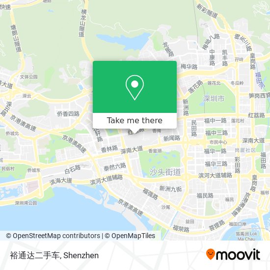 裕通达二手车 map