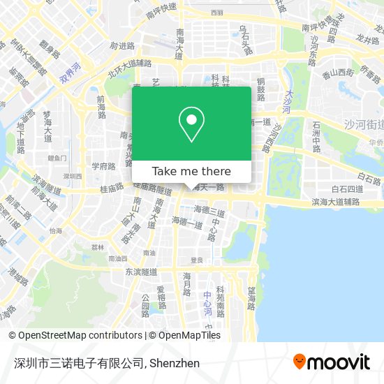 深圳市三诺电子有限公司 map