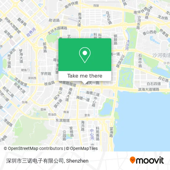 深圳市三诺电子有限公司 map