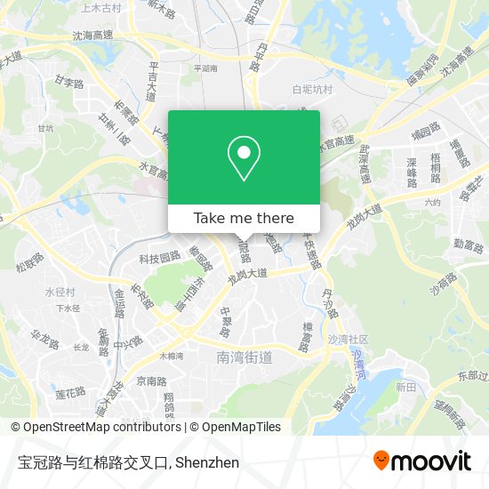 宝冠路与红棉路交叉口 map