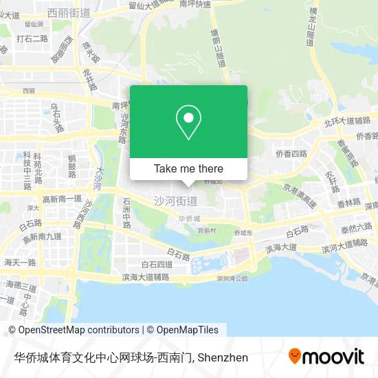 华侨城体育文化中心网球场-西南门 map