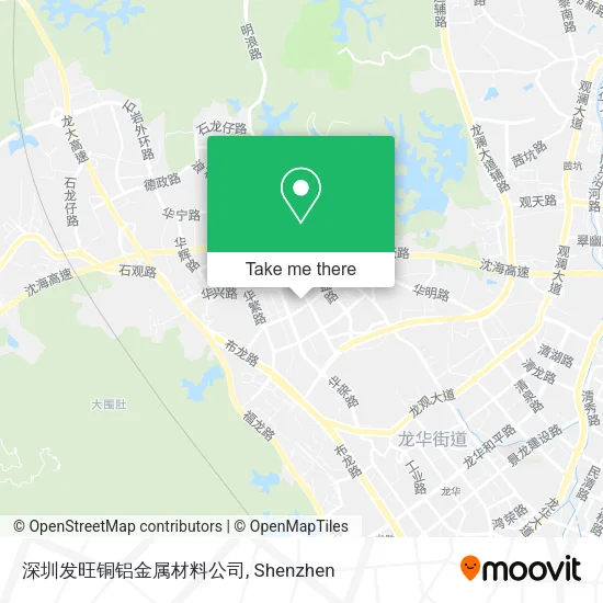深圳发旺铜铝金属材料公司 map