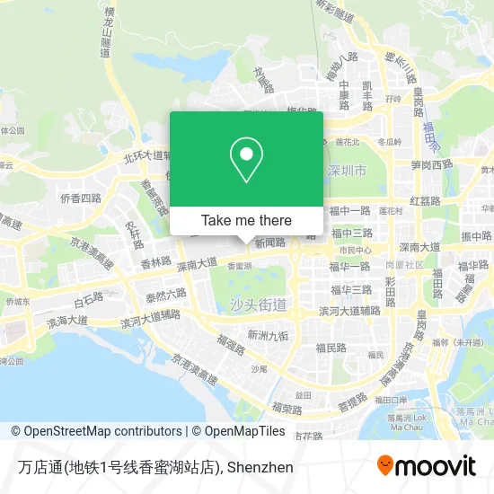 万店通(地铁1号线香蜜湖站店) map