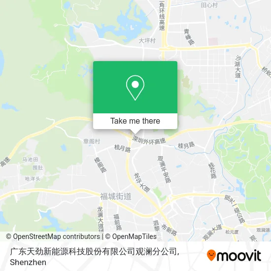 广东天劲新能源科技股份有限公司观澜分公司 map