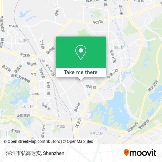 深圳市弘高达实 map