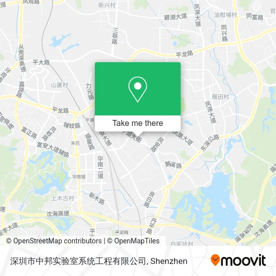 深圳市中邦实验室系统工程有限公司 map