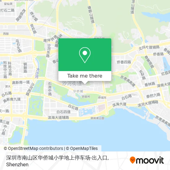 深圳市南山区华侨城小学地上停车场-出入口 map