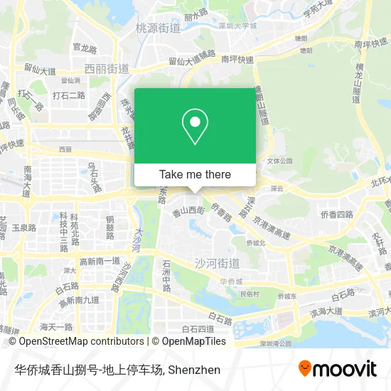 华侨城香山捌号-地上停车场 map