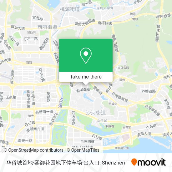华侨城首地·容御花园地下停车场-出入口 map