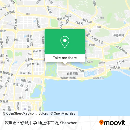 深圳市华侨城中学-地上停车场 map