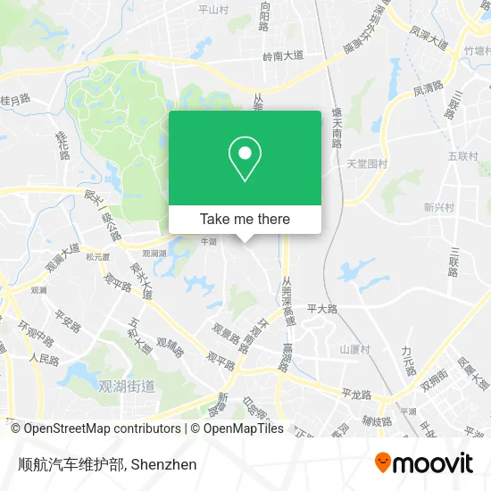 顺航汽车维护部 map