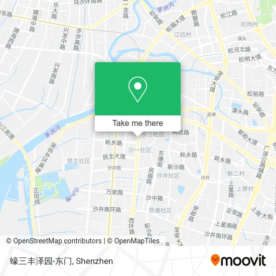 蠔三丰泽园-东门 map