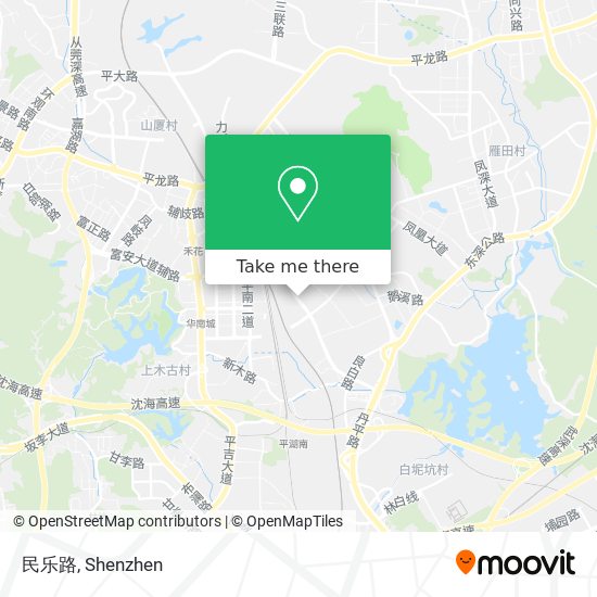 民乐路 map