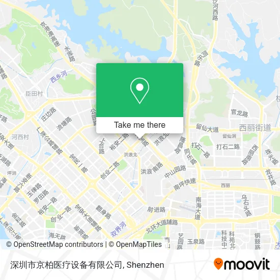 深圳市京柏医疗设备有限公司 map