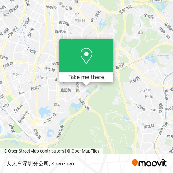 人人车深圳分公司 map