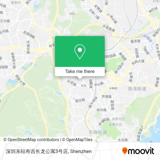 深圳东站布吉长龙公寓3号店 map