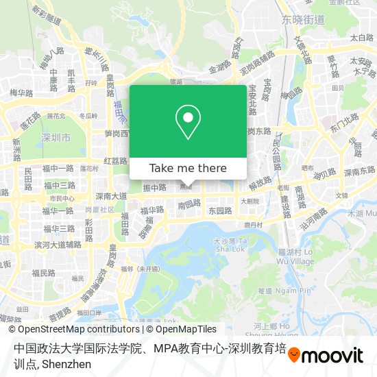 中国政法大学国际法学院、MPA教育中心-深圳教育培训点 map