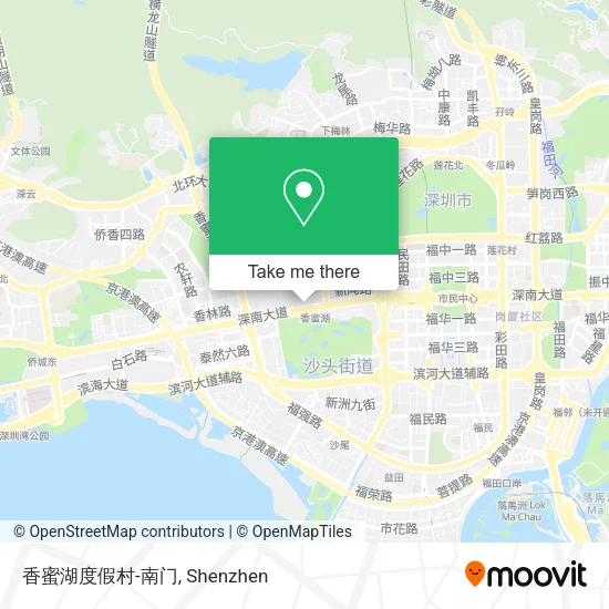 香蜜湖度假村-南门 map