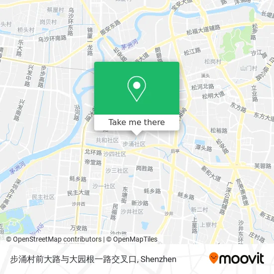 步涌村前大路与大园根一路交叉口 map