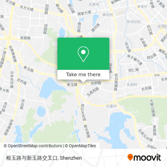 根玉路与新玉路交叉口 map