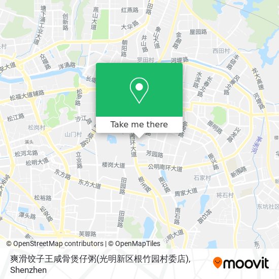 爽滑饺子王咸骨煲仔粥(光明新区根竹园村委店) map