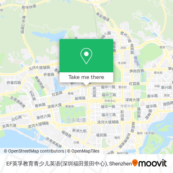 EF英孚教育青少儿英语(深圳福田景田中心) map