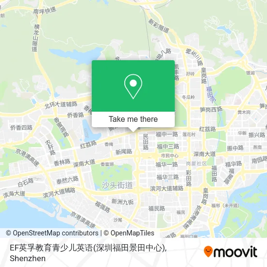 EF英孚教育青少儿英语(深圳福田景田中心) map