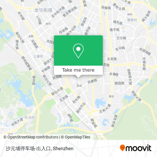 沙元埔停车场-出入口 map