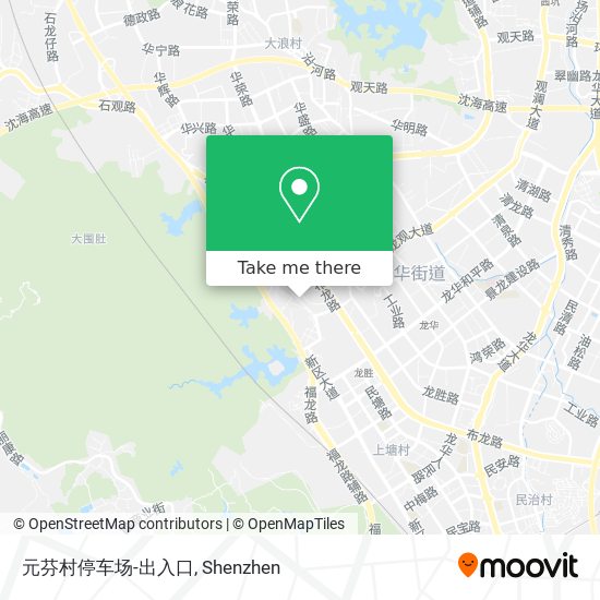 元芬村停车场-出入口 map