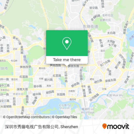 深圳市秀藤电视广告有限公司 map