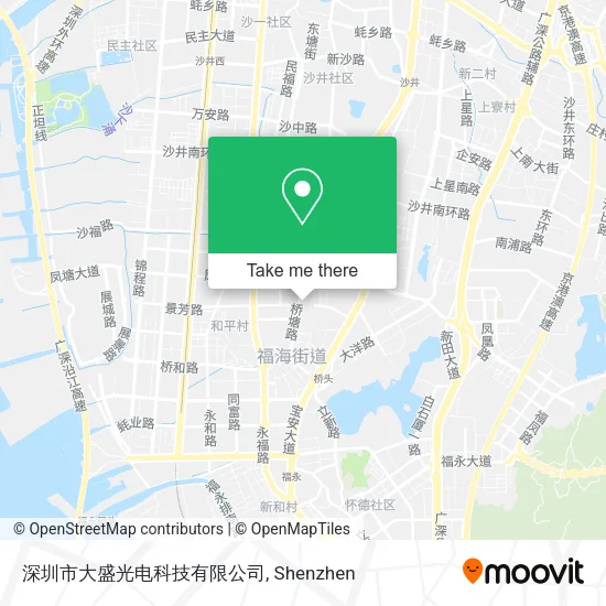 深圳市大盛光电科技有限公司 map