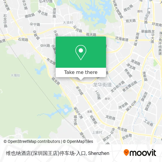 维也纳酒店(深圳国王店)停车场-入口 map