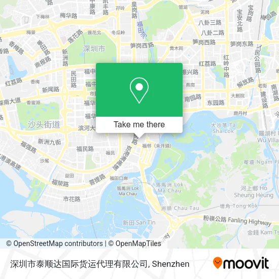 深圳市泰顺达国际货运代理有限公司 map