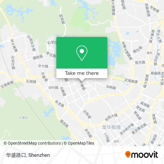 华盛路口 map