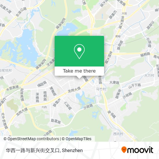 华西一路与新兴街交叉口 map