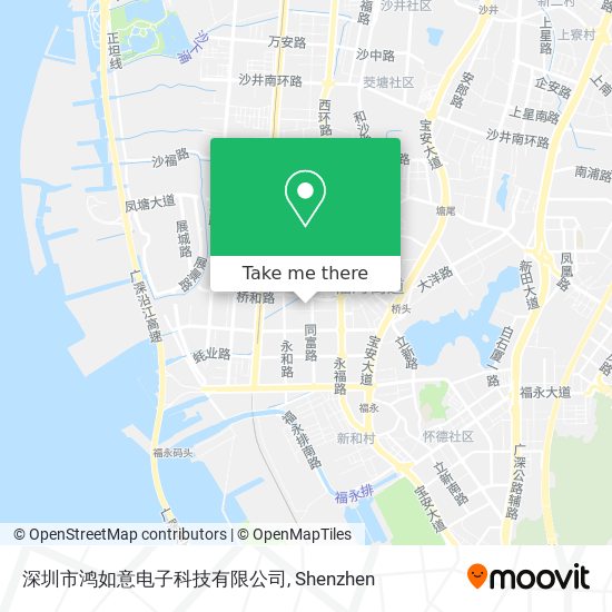 深圳市鸿如意电子科技有限公司 map