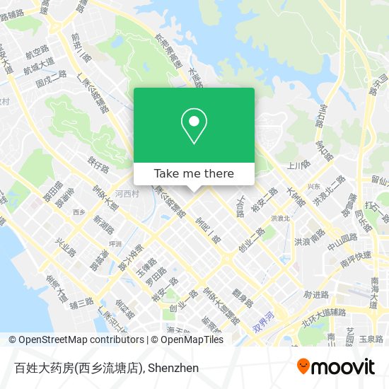 百姓大药房(西乡流塘店) map