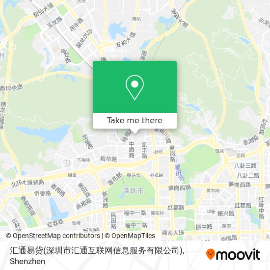汇通易贷(深圳市汇通互联网信息服务有限公司) map