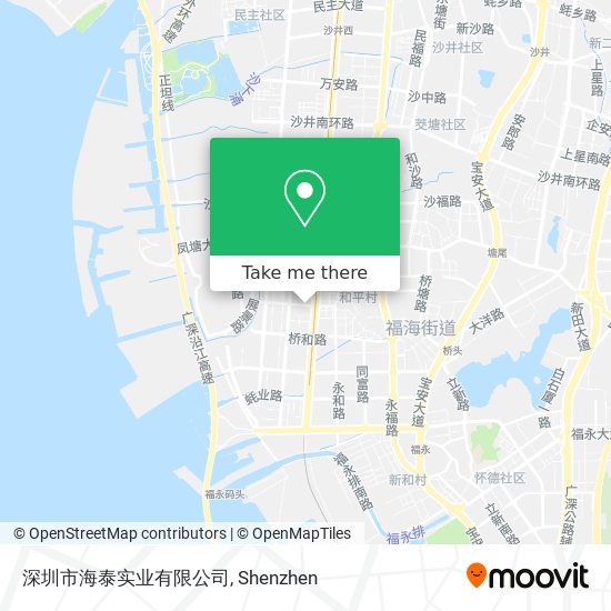 深圳市海泰实业有限公司 map
