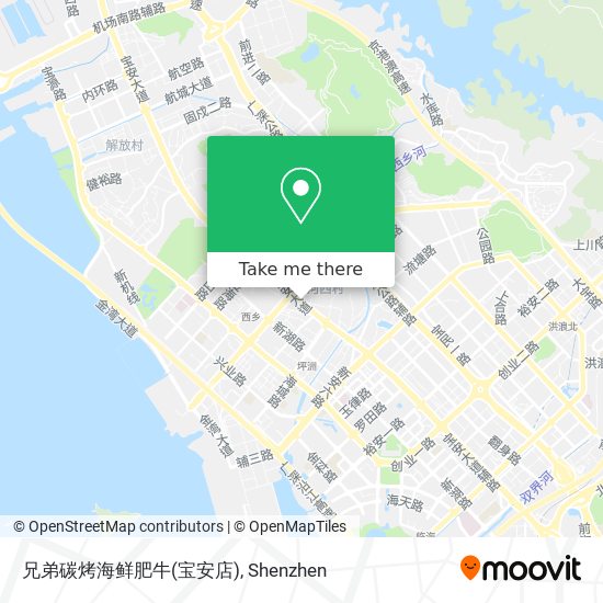 兄弟碳烤海鲜肥牛(宝安店) map
